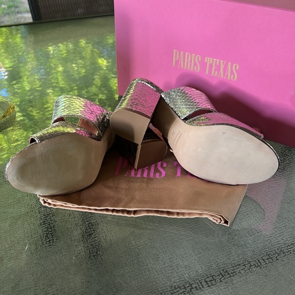 Paris Texas Croc Embossed Sandals - Picture 6 of 10